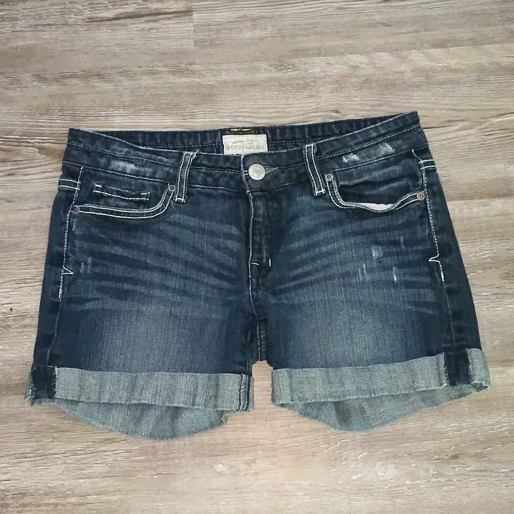 Aeropostale ย short denim jeans shorts Sz 3/4โNWOT